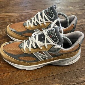 New Balance 990v6 Made in USA Tan Brown Grey Sneakers Men’s 9.5 D U990TN6 EUC